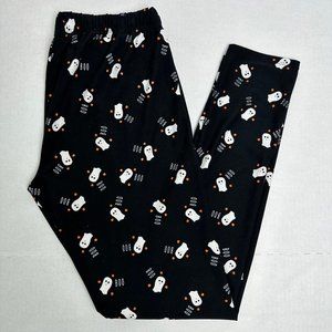 APT. 9 | Black Super Soft Boo w/ Ghost Halloween Pants | Size S